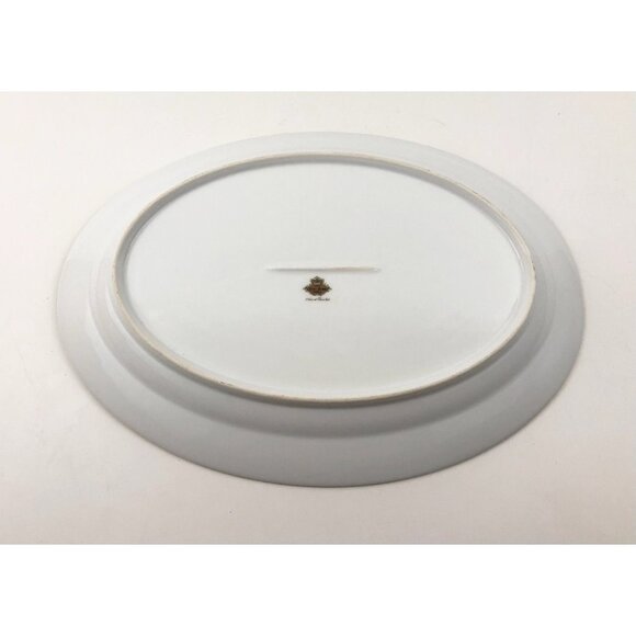 Meito China Hand Painted Oval Serving Platter Tray Vintage Japan Fine Porcelain - Picture 6 of 11